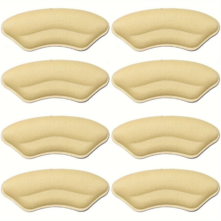 8-Pack Heel Pads for Too Big Shoes Self-Adhesive Heel Protectors Heel Inserts Improve Shoe Fit And Comfort Prevent Heel Slippage