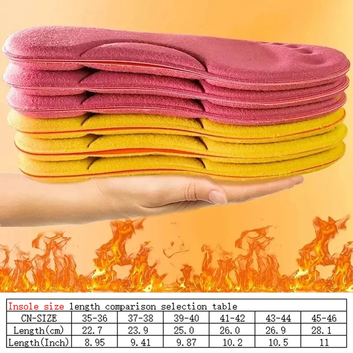 4D Massage Warm pile Shoes Insoles Super Soft Latex Sports Insole for Feet Running Basket Shoe Sole Arch Support Orthopedic