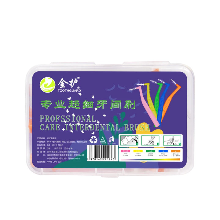 Angled Interdental Brush For Orthodontic Braces Micro Soft Brush For Dental Brackets Cleaning L Shaped Short Handle Brushes