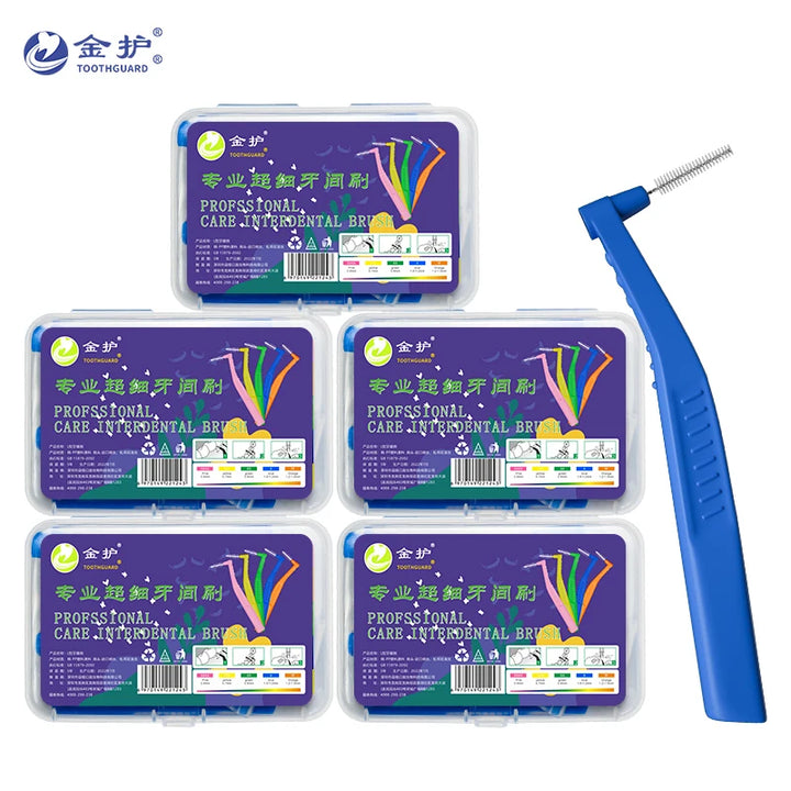 Angled Interdental Brush For Orthodontic Braces Micro Soft Brush For Dental Brackets Cleaning L Shaped Short Handle Brushes