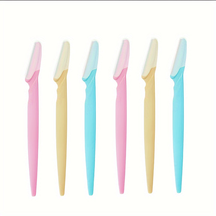 3-24pcs Eyebrow Razor Shaper Set, Facial Hair Remover Trimmer Grooming Kit for Women And Men, Stainless Steel, Non-Electric, No Battery Needed, with Various Colors for Versatility