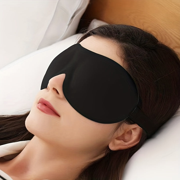 [Blackout Eye Mask] 1/3/5/10 Pack Pure Black 3D Contoured Eye Mask | Soft Comfortable Ergonomic Design, Hypoallergenic & Fragrance-Free, Pure Blackout for Adults, Men & Women - Travel, Home, Office Use, Sleep Enhancement | Mo